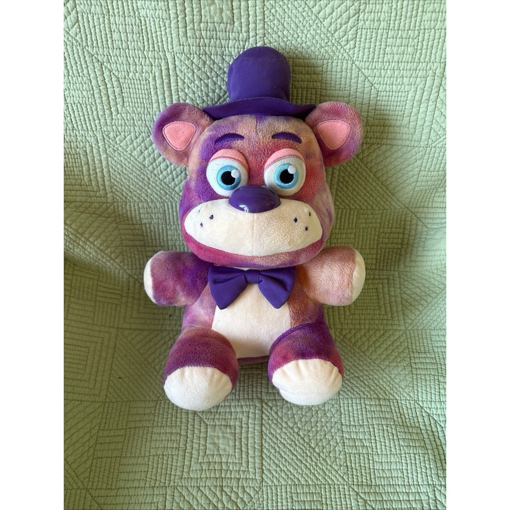 Five Nights At Freddy's Funko Tie-Dye Freddy Plush Bear W Hat HOT TOPIC Exc. 10"